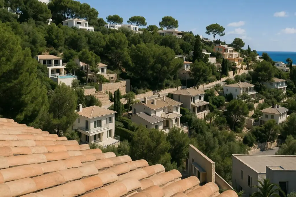 Colinas de Costa d’en Blanes (imagen generada con inteligencia artificial)