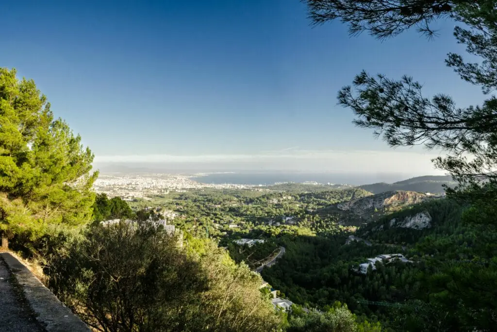 View across Son Vida in Mallorca