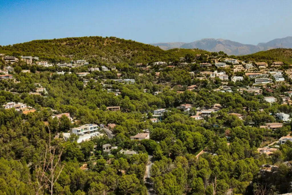 Blick über Son Vida auf Mallorca