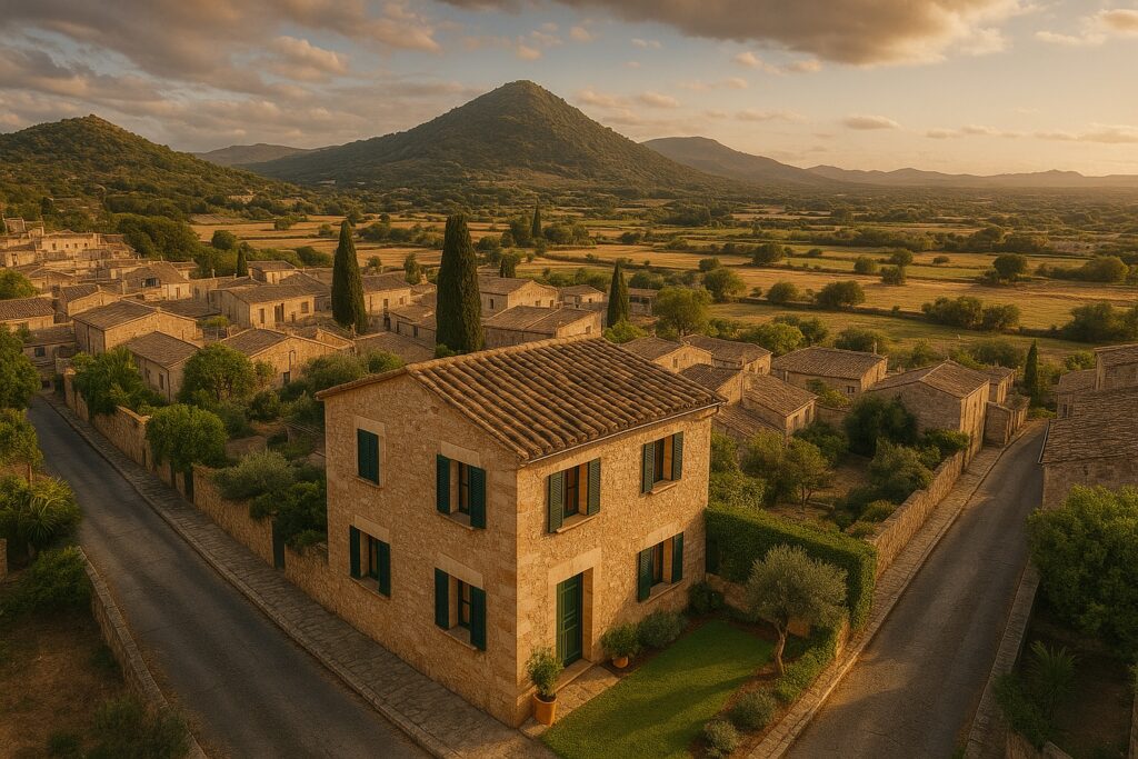 KI generierte Villa außerhalb von Arta